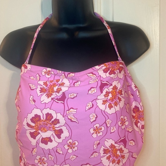 “J. CREW” Ruched Climbing Floral Bandeau One Piece - Picture 5 of 14